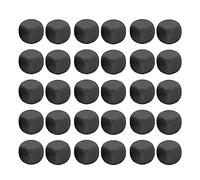 RepiceFinem 30pcs Dice Fun Dice pour Puzzle de Bricolage avec Un Coin Rond 6 Dice idéal pour Les Jeux de société et l'apprentissage des mathématiques en Noir (Noir)