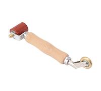 RepiceFinem 40 mm Silicone Rouleau à Double Utilisation en Laiton Poignée en Bois de Roue Papier Peint Plat Rouleau à Haute température à Haute température 280 degrés Celsius pour (Rouge)