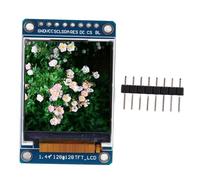 RepiceFinem .44 Pouce d'écran d'affichage LCD Haute résolution avec IC de Pilote ST7735S pour Divers appareils électroniques 128RGB x 128 Résolution Interface périphérique