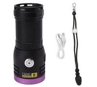RepiceFinem 80W 365 Nm Light Black Light UV Lampe de poche LED rechargeable avec 4 perles de lampe de base pour la détection d'urine de compagnie de durcissement et