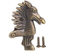REpiceFinem 8pcs Horse Horse en Forme de boîte en Bois Pied Meuble Meuble de Jambe Bracket d'angle Protecteur en Alliage de Zinc avec Un Style rétro nostalgique et Une Conception