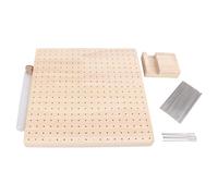 REpiceFinem 9 3in en caoutchouc en bois de blocage de crochet de crochet avec des broches en acier de 20 pcs est idéale pour le tricot des projets de crochet par la création de