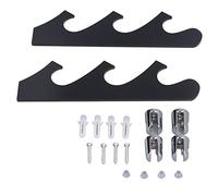 RepiceFinem Acrylique à 3 Niveaux Mur Mur Mound Sword Display Sturdy and Strong for Home Salon Chambre Shoom Shop Office Decoration (Black 1 Pair)