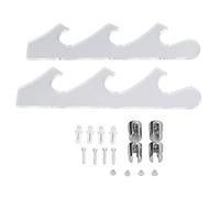 RepiceFinem Acrylique à 3 Niveaux Mur Mur Mound Sword Display Sturdy and Strong for Home Salon Chambre Shoom Shop Office Decoration (Transparent 1 Pair)