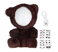 REpiceFinem Cartoon Doll Night Light LED Table LAMPE POUR DÉCORATION DE LE CHECDIDE AVEC OF OFF DABATER ET RESPIRATION MODES LUMIÈRES USB PLUS ET RECHARGÉE 1 (Ours brun)
