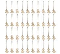 RepiceFinem Christmas Treents Ornements en Bois Hallow Hallow Cute de Noël Assez de quantité réutilisable pour la décoration d'arbre de Noël Fiches de cheminées 40pcs Environ 8 x