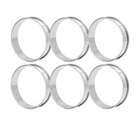 REPICEFINEM CRUMPET Anneaux et anneaux de muffins anglais Double volume Easy Demoudding en acier inoxydable outil de fabrication d'aliments pour la cuisson et la cuisson à (8 cm)