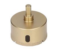 REpiceFinem Diamond Hole Saw en acier carbone trous de trous de foret d'ouvreur pour verre en porcelaine avec tige triangulaire 65 mm offre une durée de vie longue et longue durée (65 mm)