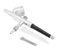 REpiceFinem Dual Action Airbrush Kit Gravity Feed Spray Gun avec une buse de 0,5 mm pour l'artisanat Artisanat Paint Hobby en cuivre durable (0,3 mm)