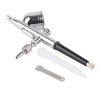 REpiceFinem Dual Action Airbrush Kit Gravity Feed Spray Gun avec une buse de 0,5 mm pour l'artisanat Artisanat Paint Hobby en cuivre durable (0,2 mm)