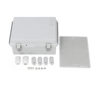 RepiceFinem Electrical Junction Box Premium ABS ABS PLASTIQUE APPLICATION IP67 Classé avec charnière en acier inoxydable Idéal pour les réseaux solaires électroniques Marine et