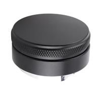RepiceFinem en acier inoxydable 58 mm Distributeur de sabotage de café à hauteur noire noire et outil de niveleur idéal pour une fabrication de café précise dans les bureaux des