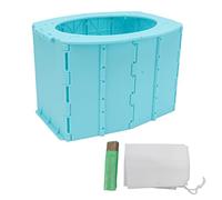 RepiceFinem Kids Portable pliable Easy Cleaning Abs Abs Potty Training Trainte Idea pour le camping d'urgence en plein air adapté aux sacs de merde jetables légers et compacts