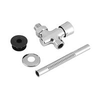 RepiceFinem Manuel Delay Automatic Arrêt d'arrêt des toilettes Unit urinaire Bouton de bouton Solid Zinc Alloy Chrome Finis Water Saving 1 2 pouces Sortie