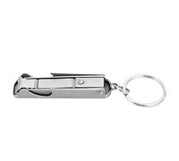 RepiceFinem Outdoor Multi fonction 2 en 1 Mini outils de chaîne de clés qui sert de coupe-ongles et d'ouvre-bouteille en acier inoxydable de qualité pour la durabilité et facile à
