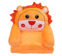 RepiceFinem Pliable Enfants canapé-lit Doux Flip Flip Ouverte caricaturé Animal pour Tout-Enfant avec 3 Couches pour la Chambre à Coucher Orange (2 Niveaux)