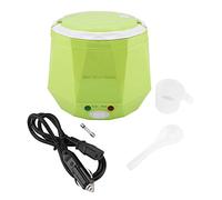 RepiceFinem Portable 12V 100W 1.3L Electric Rice Cuideur à vapeur alimentaire multifonctionnel pour les voitures Cuisine de cuisson Rice Porridge Oeufs Green (Vert)