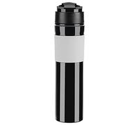 RepiceFinem Portable Coffee Press Press Bottle 350 ml FEAK Proof Travel Coffee Maker avec un maillage filtrant efficace pour le camping Randonnée Black (Noir)