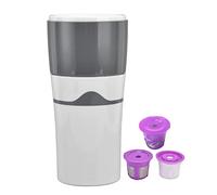 RepiceFinem Portable Drip Coffee fabricant de 450 ml compatible avec la fuite de conception de voyage Cup de partage convivial Coud noir et blanc 71x34in (Blanc gris)