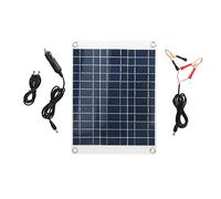 REpiceFinem Premium 15W et portable Kit de chargeur de batterie de voitures solaires portable avec trois connexions de type pour voyages en plein air Ce kit de chargeur de panneau