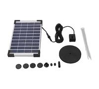 RepiceFinem Solar Water Pompe Kit de puissance efficace Économie d'énergie avec 6 buses pour le paysage aquatique Pond de jardin extérieur et décoration de piscine 5W 75 cm