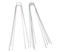 REpiceFinem Steel Paysage U Stakes en Forme de boulot Durable et réutilisable pour Fixer Divers Articles en Plein air dans Les pelouses et Les terrains de Camping 50 PC avec