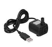 RepiceFinem USB Pompe à eau Mini submersible Bas-bruit de 3,5 à 9V pour la filtration aquarium Arrosage puissant petite taille avec un débit maximal jusqu'à 200 l/h et une