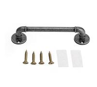 REpiceFinem Zinc Allia Retro Round Round Base Gate Propul Poil pour meubles matériel idéal pour le tiroir de porte Armoire Armoire avec une texture dure forte et une usure élevée (Antique Silver)
