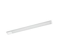 Eglo Luminaire de dessous d‘armoire à LED Repilado, lampe de cuisine en plastique blanc argenté avec interrupteur à bascule, blanc neutre, 60 cm