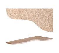 REPITERRA Plateforme Terrarium, Étagère d'angle, Planche, Perchoir OSB | Chaise Longue pour Reptiles et Amphibiens, 55x35cm