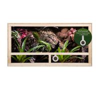 Repiterra® Terrarium 100x60x60cm en bois pour reptiles et amphibiens avec aérations latérales