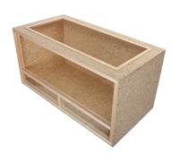Repiterra Terrarium pour Reptiles & Amphibiens en Bois OSB, Facile à Monter, Aération Sur Le Toit, façade en verre, 120x60x60cm