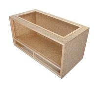 Repiterra Terrarium pour Reptiles & Amphibiens en Bois OSB, Facile à Monter, Aeration Sur Le Toit, façade en verre, 100x50x50cm