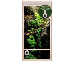Repiterra® Terrarium vertical 60x120x60cm en bois pour reptiles et amphibiens avec aérations frontales
