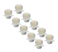 [Replacement] 10 pièces/ensemble Clip de retenue de garniture de pilier de pare-brise de fenêtre de voiture blanc adapté for Volkswagen for Polo for Bora for Tiguan for Beetle for Golf for Jetta 6N086