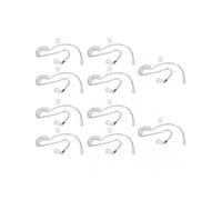 Replacement Acoustic Tube Comfortable Detachable Transparent Clear Acoustic Tube for Motorola Two Way Radio Headphones 10 Pack