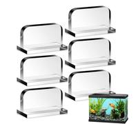Replacement Aquarium Lid | Handles Multifunctional Flexible Clear Reliable | Self Adhesive for Rimless Aquariums, Practical Multipurpose Glass Canopy Replacement Parts Kit Fish Tank Accessories