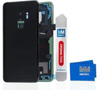 Replacement Back Housing With Camera Lens Compatible With Samsung Galaxy S9 Plus G965 6.2 Inches (Night Black)