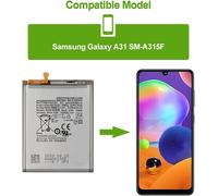 Replacement Battery Compatible With Samsung Galaxy A31 Sm-A315f,Sm-A315f/Ds,Sm-A315g/Ds,Sm-A315g Eb-Ba315aby With Tool Kit.[D472]