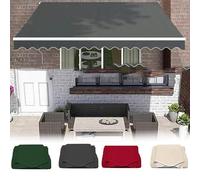 Replacement Canvas Awning Cover Waterproof and Tear-Resistant Fabric for Outdoor Use 20 ft x 6.5 ft