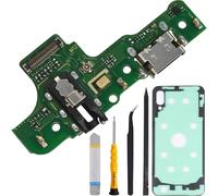 Replacement Charging Dock Connector For Samsung Galaxy A20s Sm-A207f (M12 Eu Version) 6.5 Inch 2019,Microphone/Headphone Jack Replacement Card With Tools.[D437]