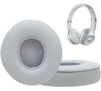 Replacement Ear Pads for Beats Solo 2 Solo 3 Wired/Wireless Headphones with Stronger Adhesive and Memory Foam (Pair) (Grey)