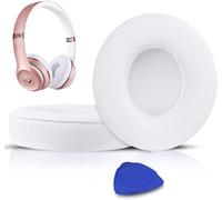 Replacement Ear Pads for Beats Solo 2 & Solo 3 Wireless Over-Ear Headphones, Protein Leather Covered Earmuffs, Noise Cancelling Memory Foam