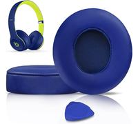 Replacement Ear Pads for Beats Solo 2 & Solo 3 Wireless Over-Ear Headphones, Protein Leather Covered Earmuffs, Noise Cancelling Memory Foam