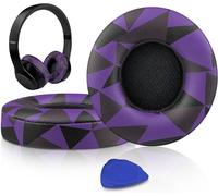 Replacement Ear Pads for Beats Solo 2 & Solo 3 Wireless Over-Ear Headphones, Protein Leather Covered Earmuffs, Noise Cancelling Memory Foam