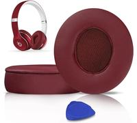 Replacement Ear Pads for Beats Solo 2 & Solo 3 Wireless Over-Ear Headphones, Protein Leather Covered Earmuffs, Noise Cancelling Memory Foam