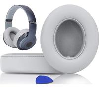 Replacement Ear Pads for Beats Studio 3 and Studio 2 Over-Ear Headphones, Earmuffs Covered in Protein Leather, Noise Suppression Memory Foam