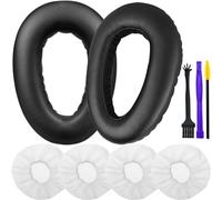 Replacement Earpads for Sennheiser PXC 550, PXC 550-II, MB 660 UC, MB 660 MC Professional Headphones Ear Pads Cushions with Noise Isolation Memory Foam (Black)