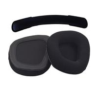 Replacement Earpads Memory Foam Ear Cushion Cover for Gaming Headset Earmuffs Pads Manchon en Mousse(1 Set Black Net)