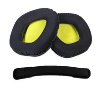 Replacement Earpads Memory Foam Ear Cushion Cover for Gaming Headset Earmuffs Pads Manchon en Mousse(1 Set Yellow)